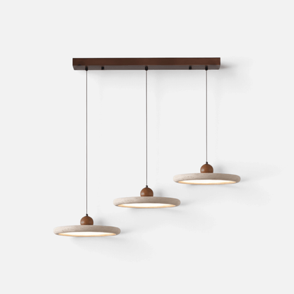 Elvora Pendant Light | Travertine Ring Wabi-Sabi Design