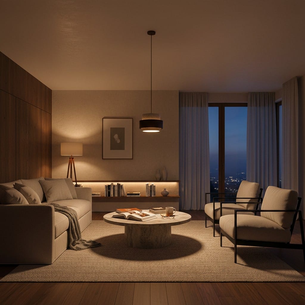 Elvora Pendant Light | Travertine Wood Cylinder Design