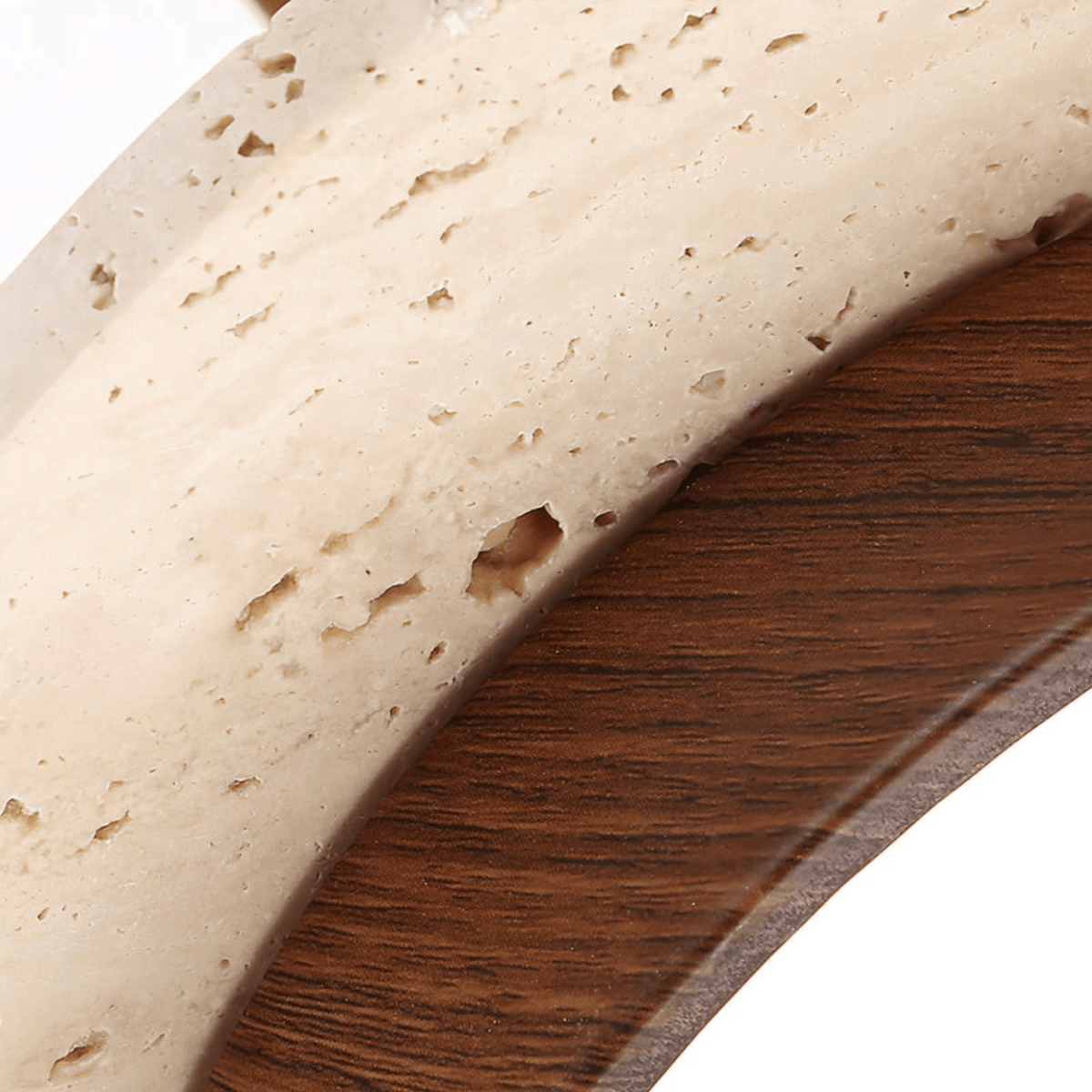 Elvora Pendant Light | Travertine Wood Organic Design