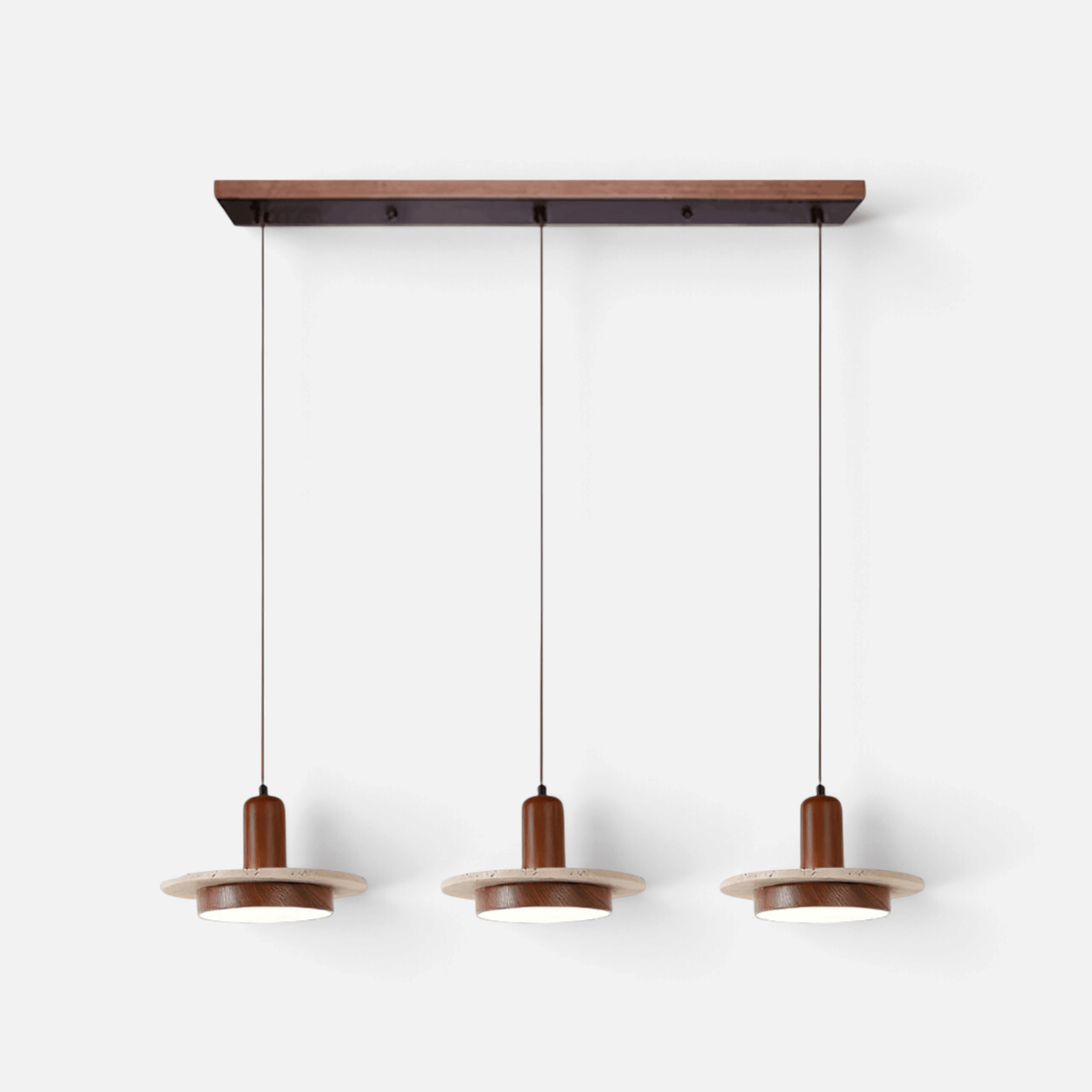 Elvora Pendant Light | Travertine Wood Organic Design