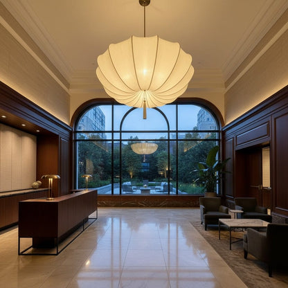 Elvora Pendant Light | Umbrella Fabric Shade Design
