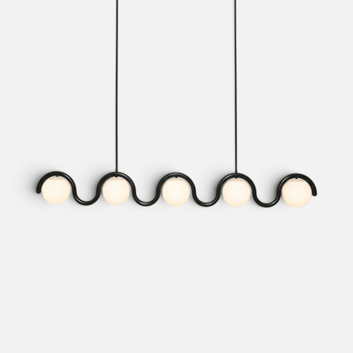 Elvora Pendant Light | Wavy Sphere Chandelier Design