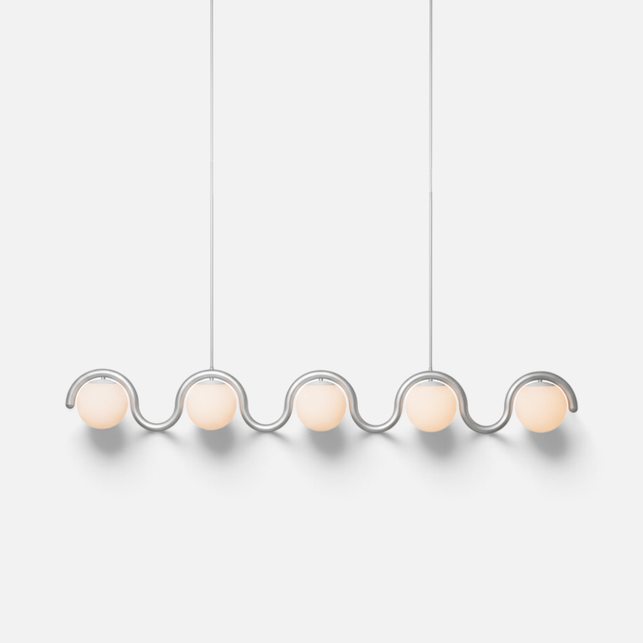 Elvora Pendant Light | Wavy Sphere Chandelier Design