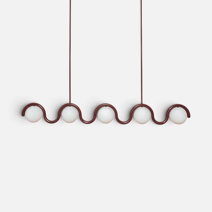 Elvora Pendant Light | Wavy Sphere Chandelier Design