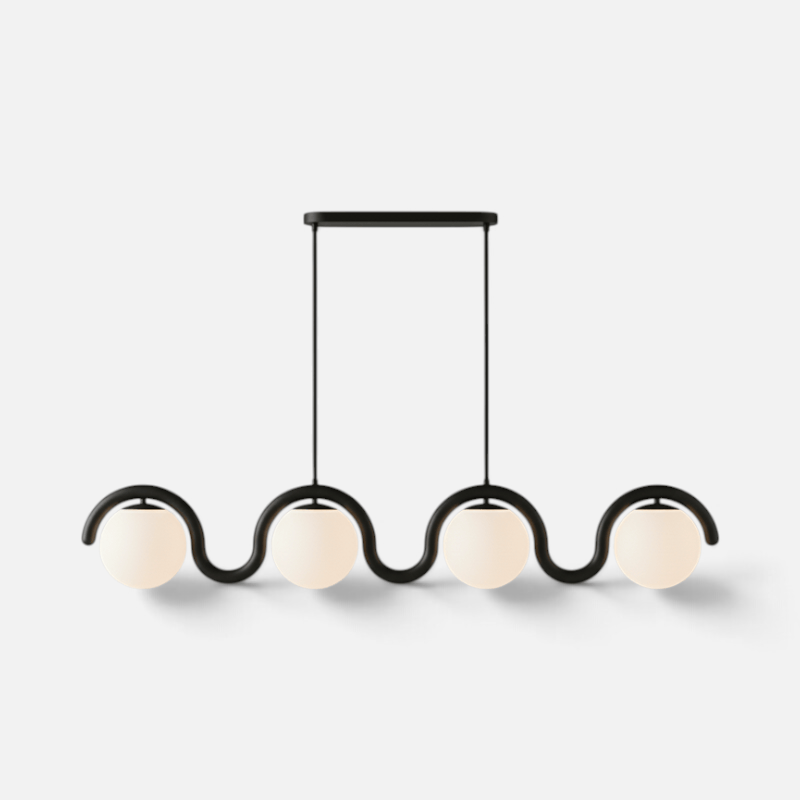 Elvora Pendant Light | Wavy Sphere Chandelier Design