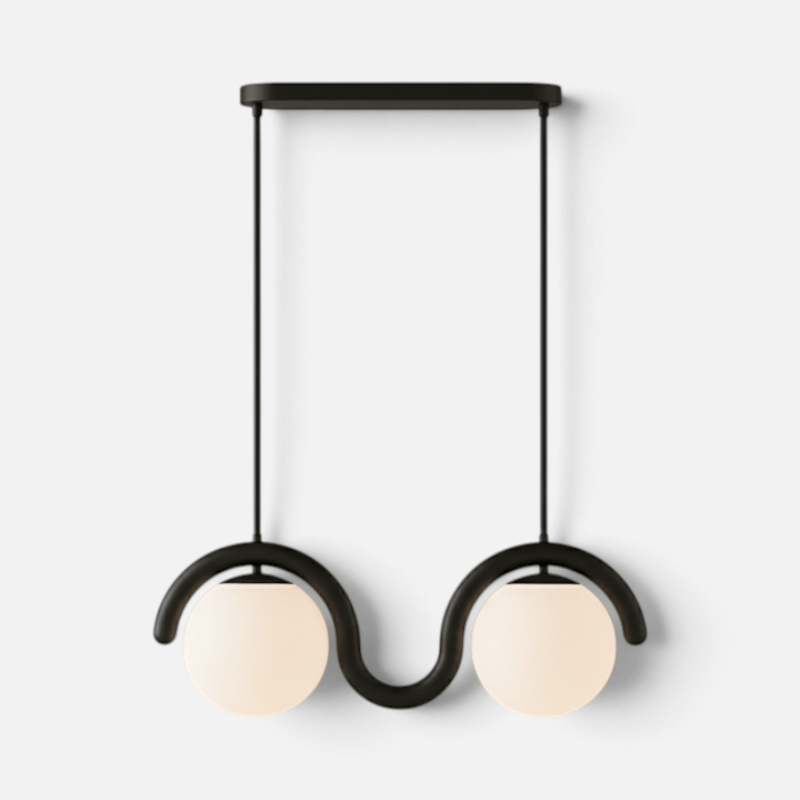 Elvora Pendant Light | Wavy Sphere Chandelier Design