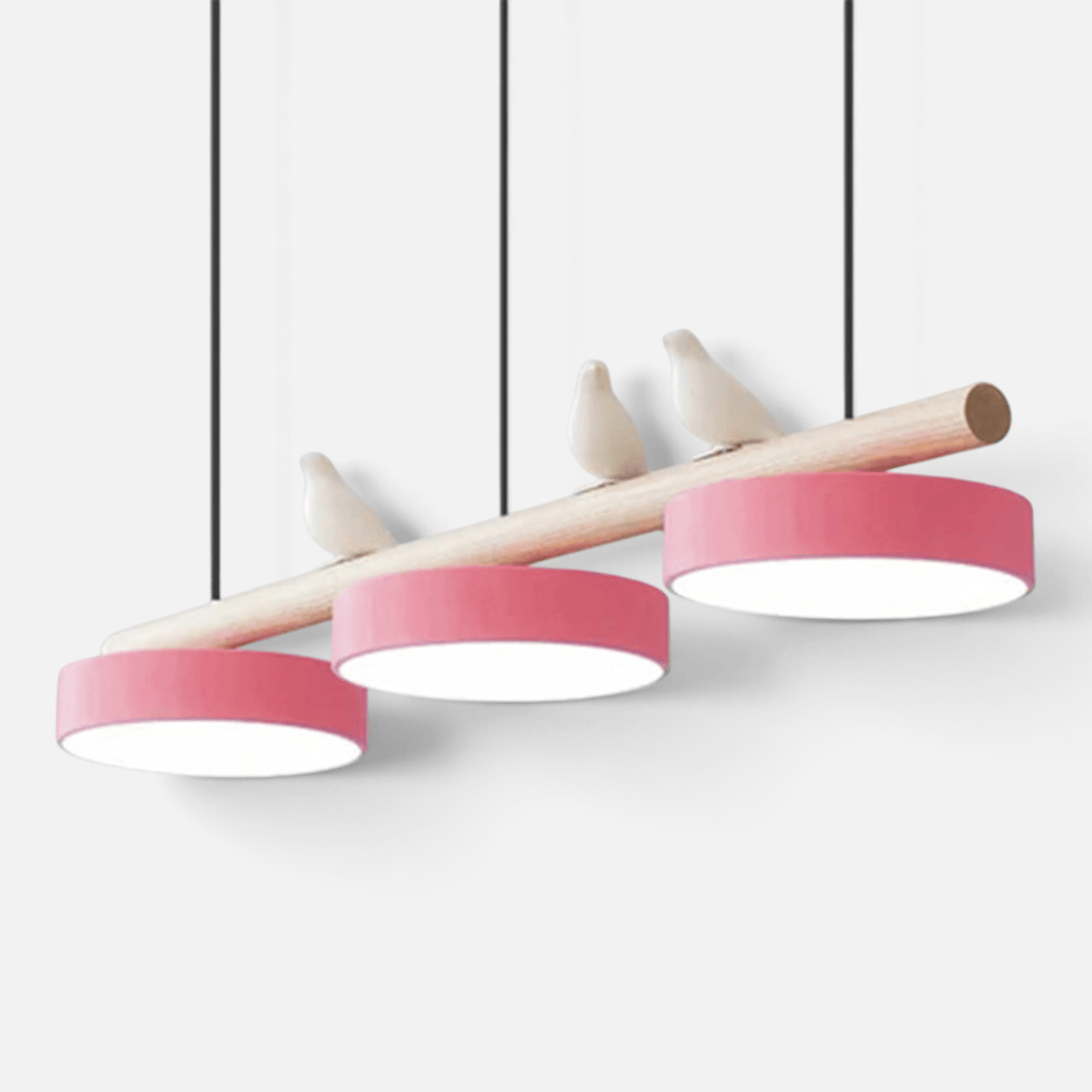 Elvora Pendant Light | Wood Beam Bird Design