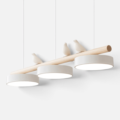 Elvora Pendant Light | Wood Beam Bird Design