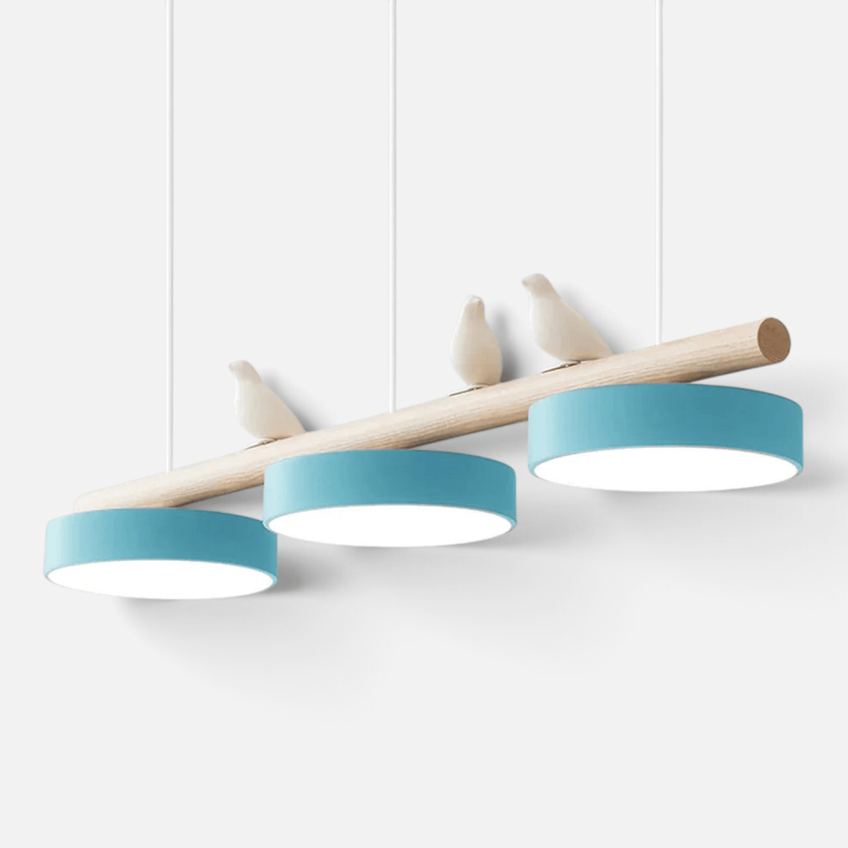 Elvora Pendant Light | Wood Beam Bird Design