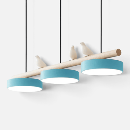 Elvora Pendant Light | Wood Beam Bird Design