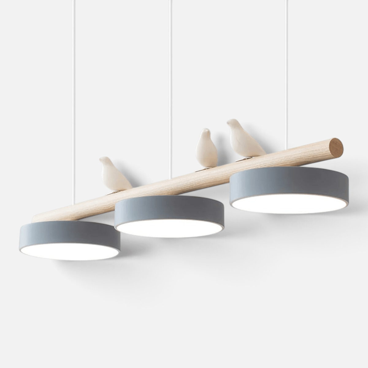 Elvora Pendant Light | Wood Beam Bird Design