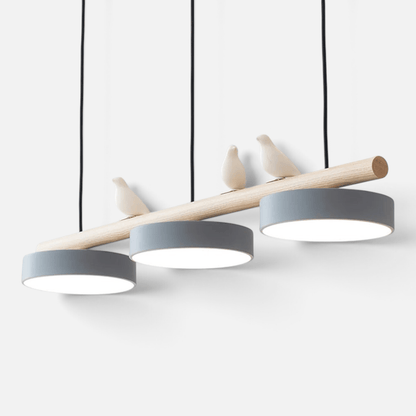 Elvora Pendant Light | Wood Beam Bird Design