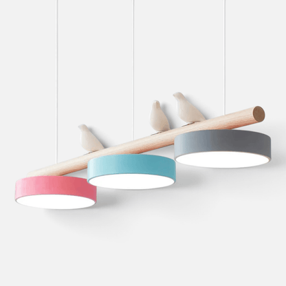 Elvora Pendant Light | Wood Beam Bird Design