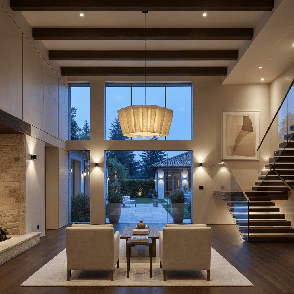 Elvora Pendant Light | Woven Fabric Tiered Design