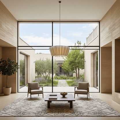 Elvora Pendant Light | Woven Fabric Tiered Design