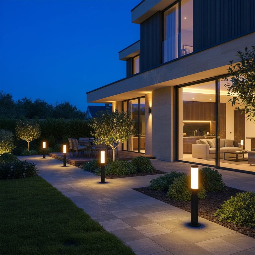 Elvora Pillar Light | Cylinder Garden Post Design
