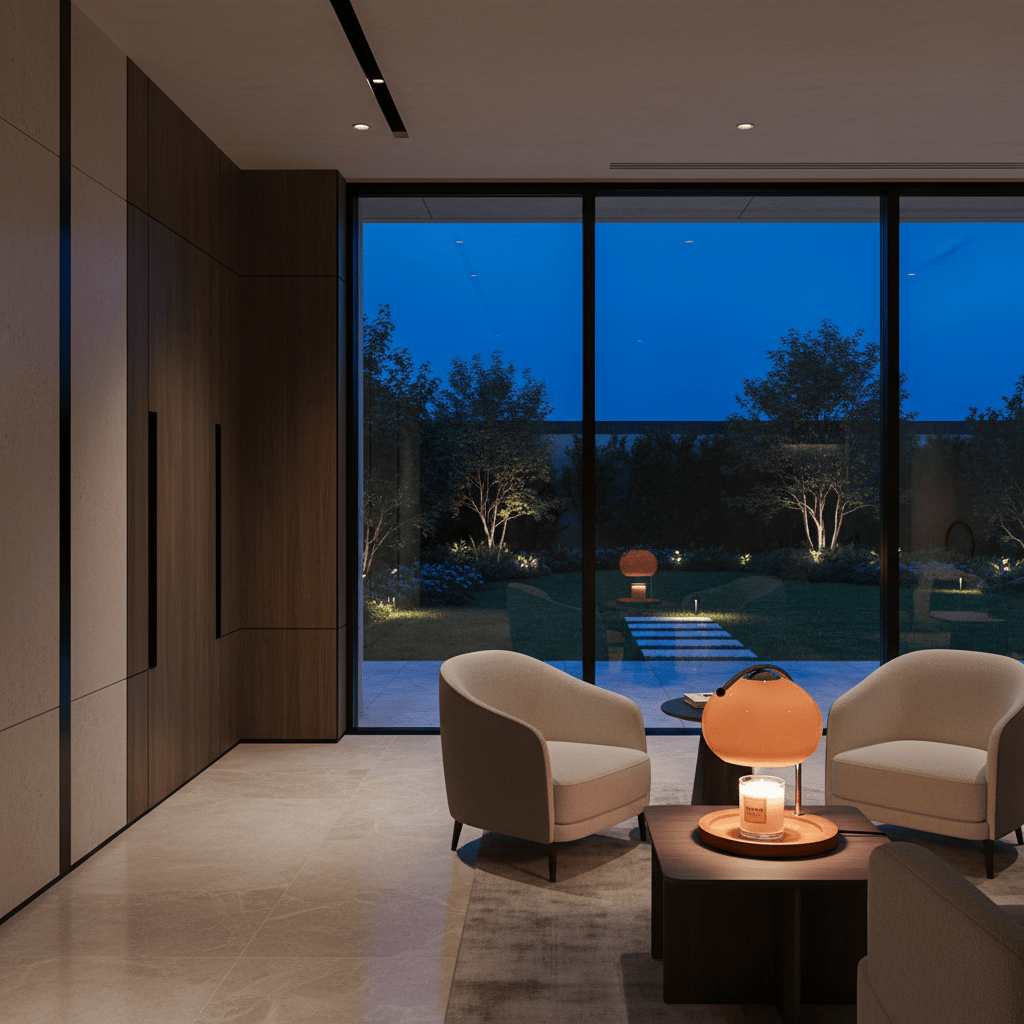 Elvora Table Light | Candle Warmer Glass Dome Design