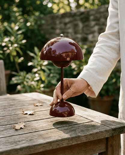 Elvora Table Light | Cordless Mushroom Touch Design