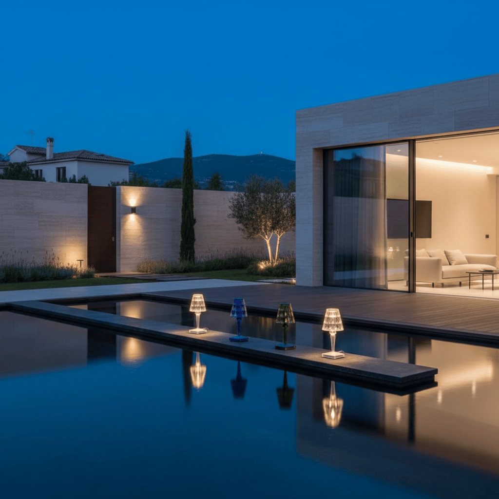 Elvora Table Light | Crystal Cut Acrylic Design