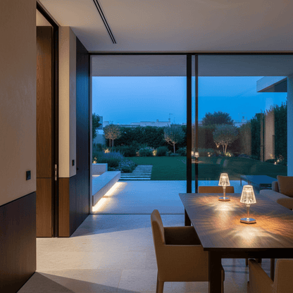 Elvora Table Light | Crystal Cut Acrylic Design