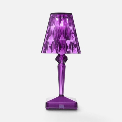 Elvora Table Light | Crystal Cut Acrylic Design