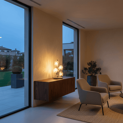Elvora Table Light | Crystal Flower Bud Design