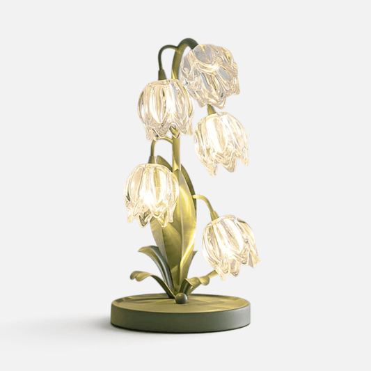 Elvora Table Light | Crystal Flower Bud Design