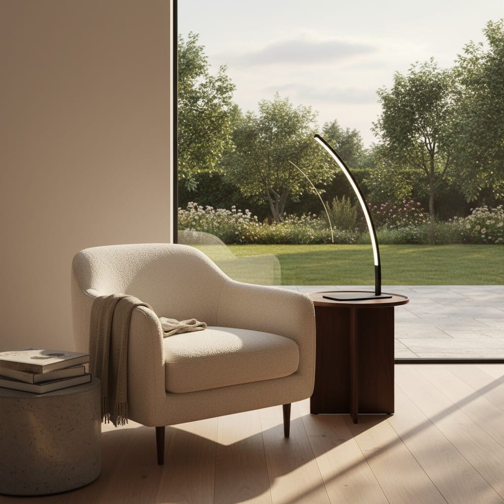 Elvora Table Light | Curved Arc LED Design