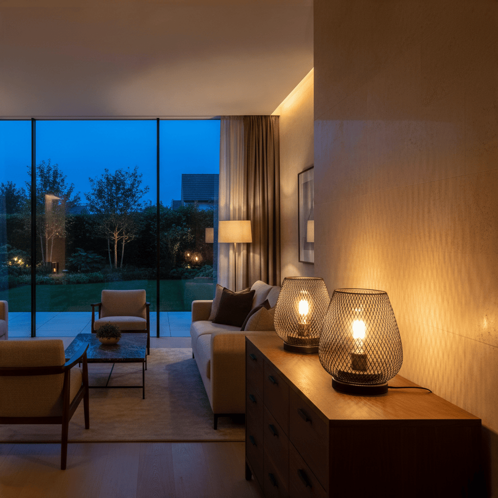 Elvora Table Light | Portable Cordless LED Metal Cage Design