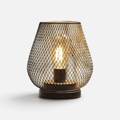 Elvora Table Light | Portable Cordless LED Metal Cage Design