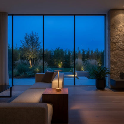Elvora Table Light | Portable Round Disc Design