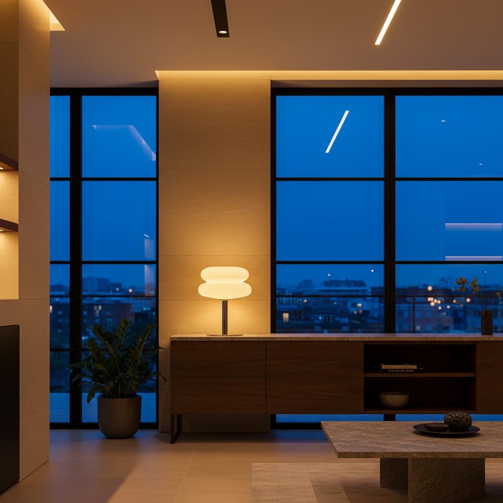 Elvora Table Light | Stacked Glass Disc Design