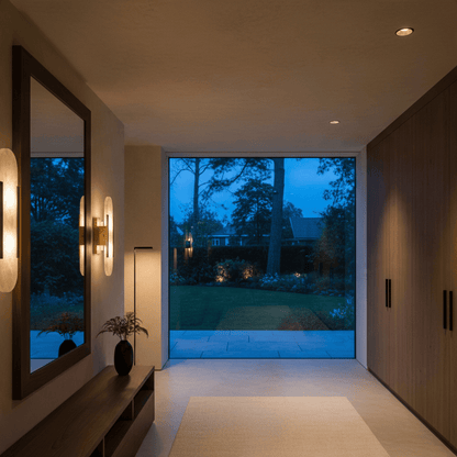 Elvora Wall Light | Alabaster Brass Art Deco Design