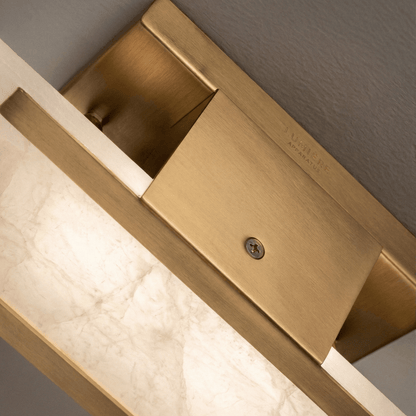 Elvora Wall Light | Alabaster Brass Art Deco Design