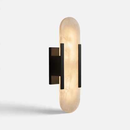 Elvora Wall Light | Alabaster Brass Art Deco Design