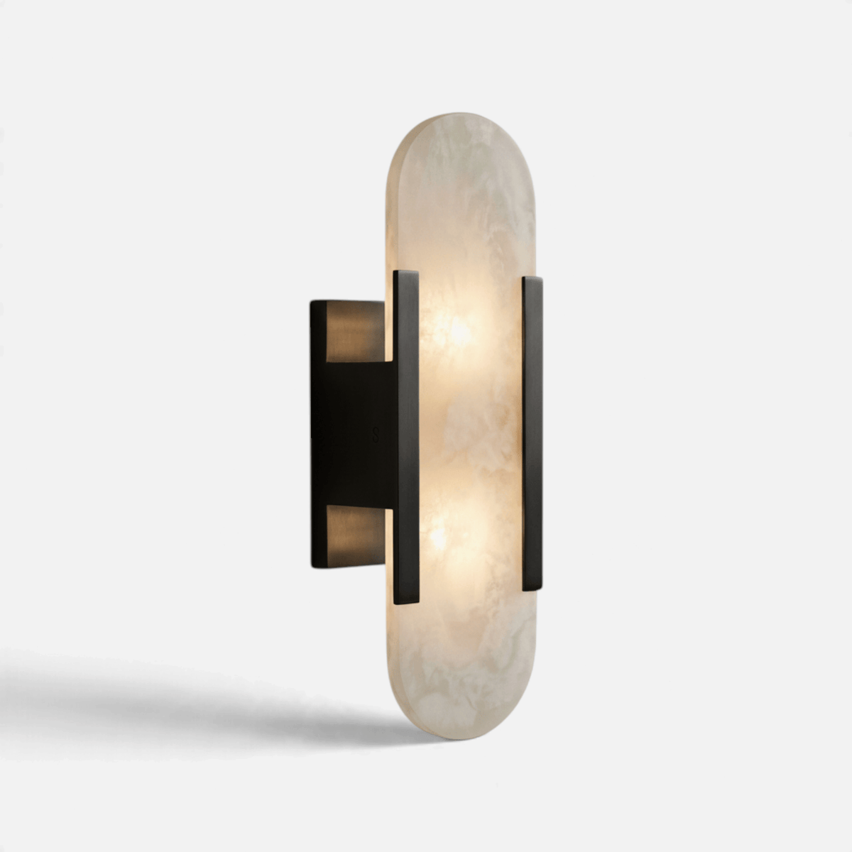 Elvora Wall Light | Alabaster Brass Art Deco Design