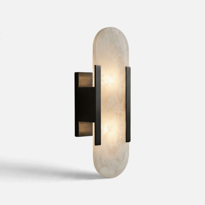 Elvora Wall Light | Alabaster Brass Art Deco Design
