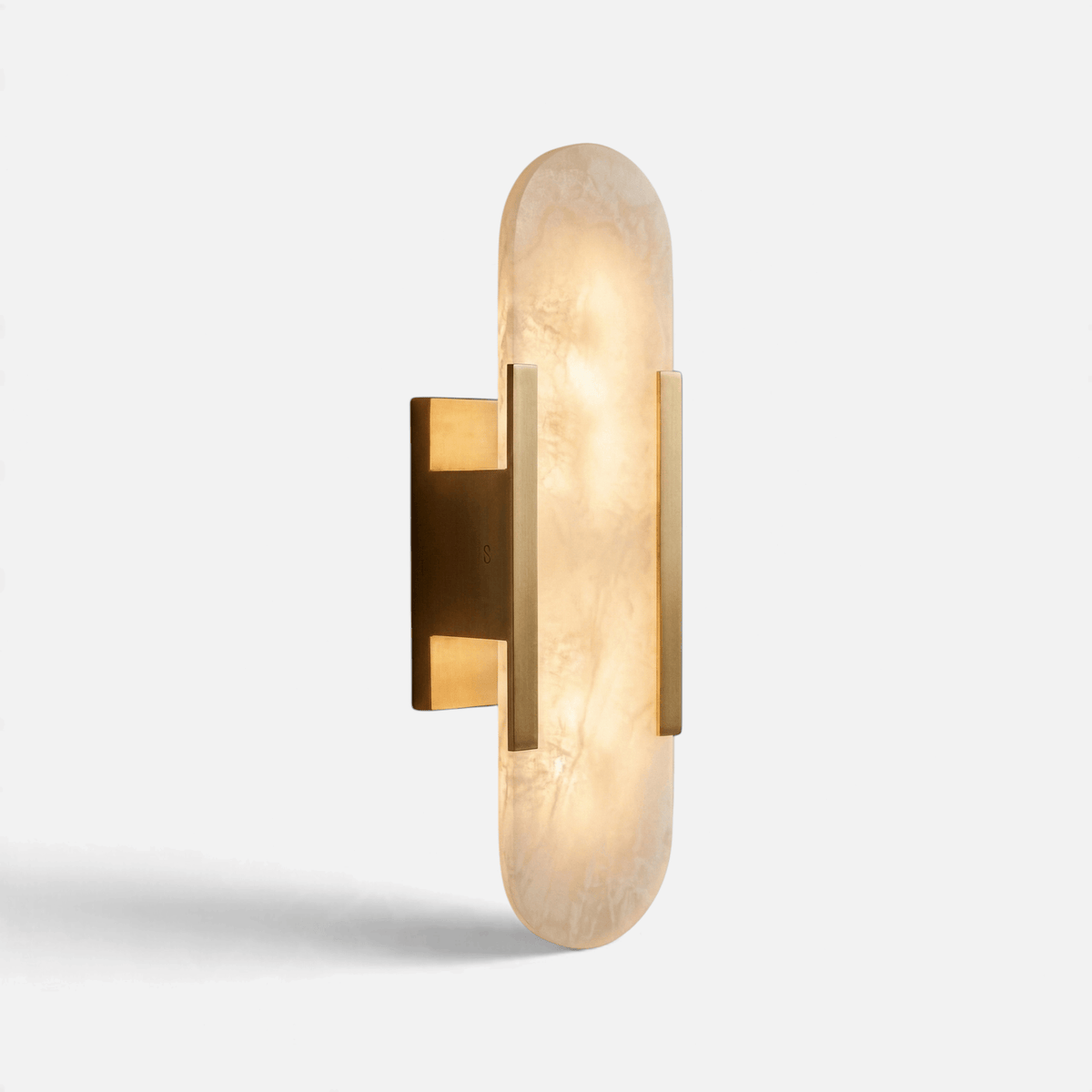 Elvora Wall Light | Alabaster Brass Art Deco Design