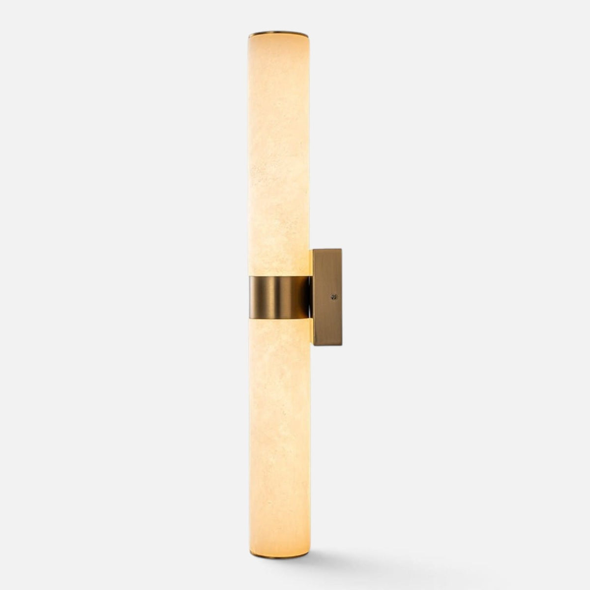 Elvora Wall Light | Alabaster Cylinder LED Design