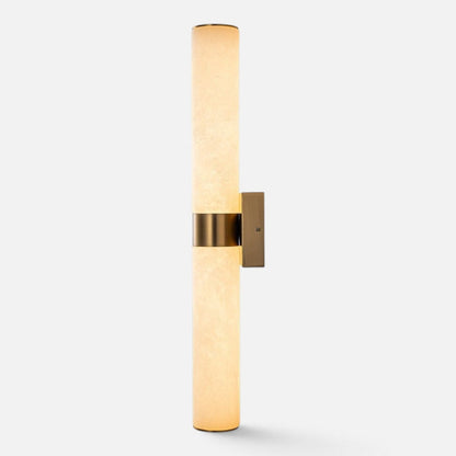 Elvora Wall Light | Alabaster Cylinder LED Design