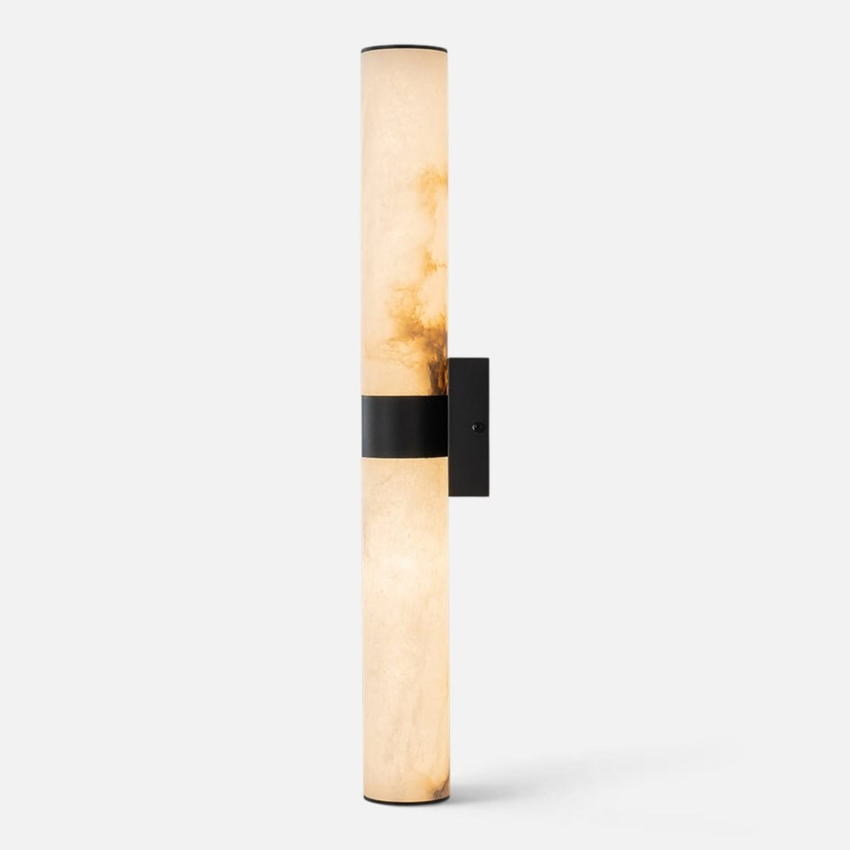 Elvora Wall Light | Alabaster Cylinder LED Design