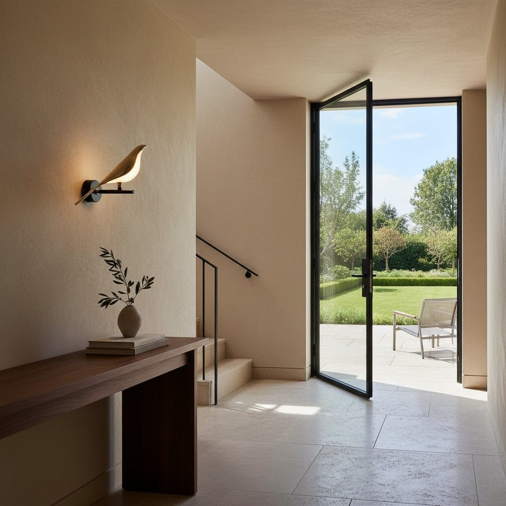 Elvora Wall Light | Bird Shape Brass Design