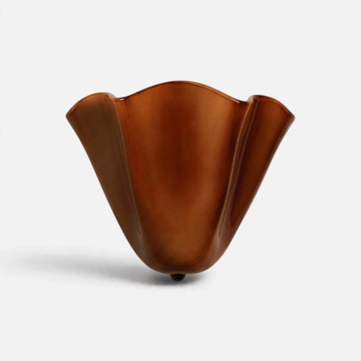 Elvora Wall Light | Blown Glass Aged Brass Floral Design