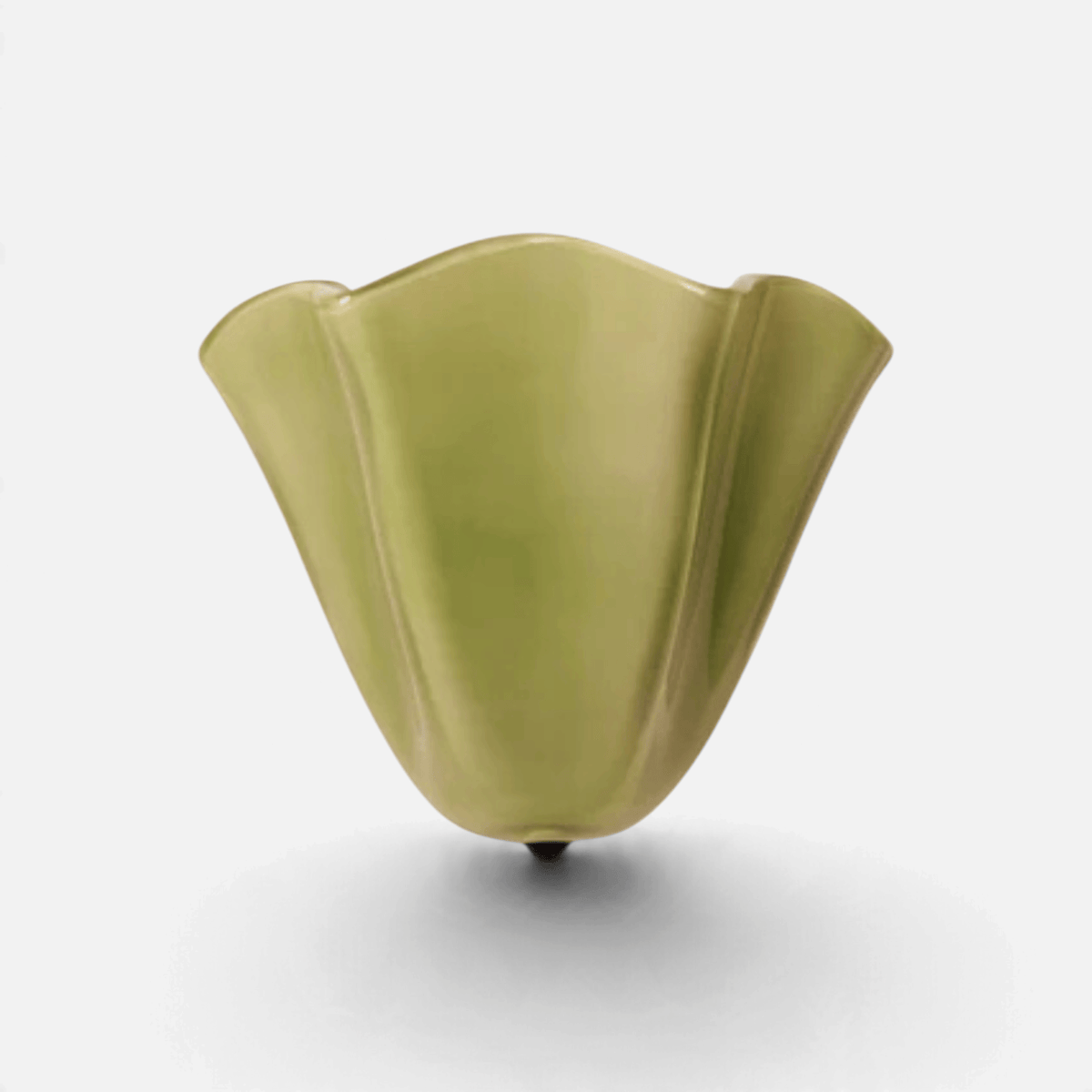 Elvora Wall Light | Blown Glass Aged Brass Floral Design