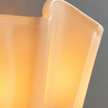 Elvora Wall Light | Blown Glass Aged Brass Floral Design