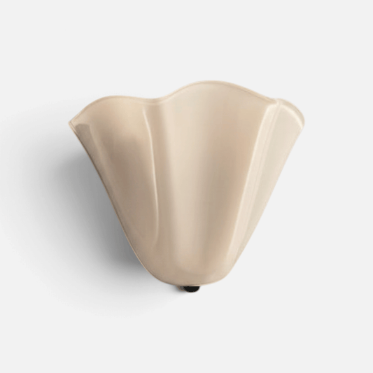 Elvora Wall Light | Blown Glass Aged Brass Floral Design