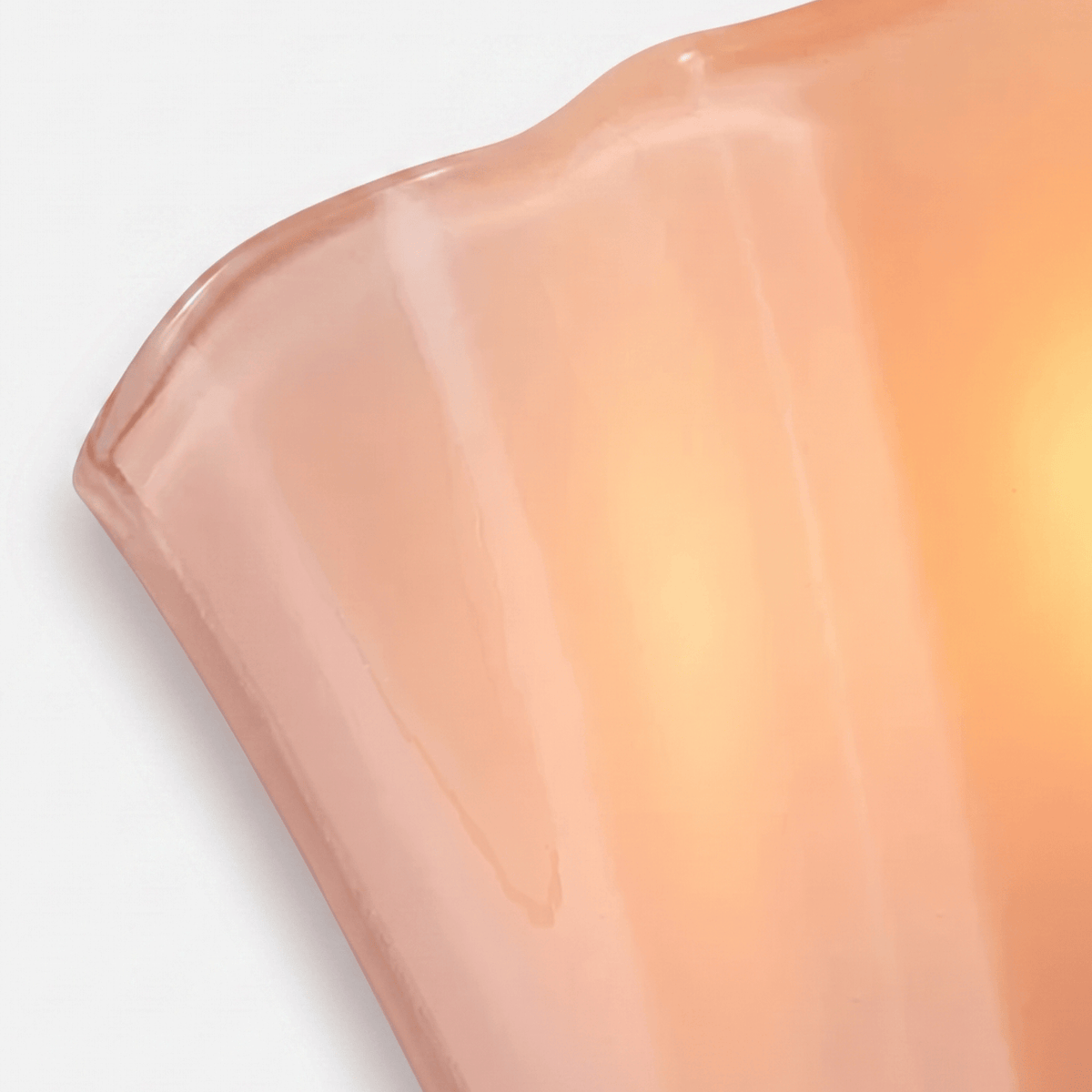 Elvora Wall Light | Blown Glass Aged Brass Floral Design