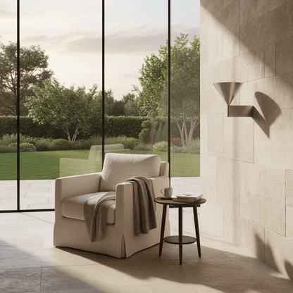 Elvora Wall Light | Brushed Aluminium Conical LED Design