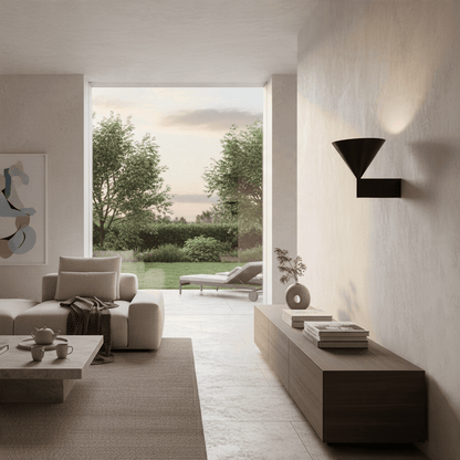 Elvora Wall Light | Brushed Aluminium Conical LED Design