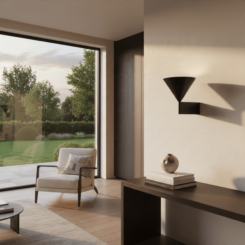 Elvora Wall Light | Brushed Aluminium Conical LED Design